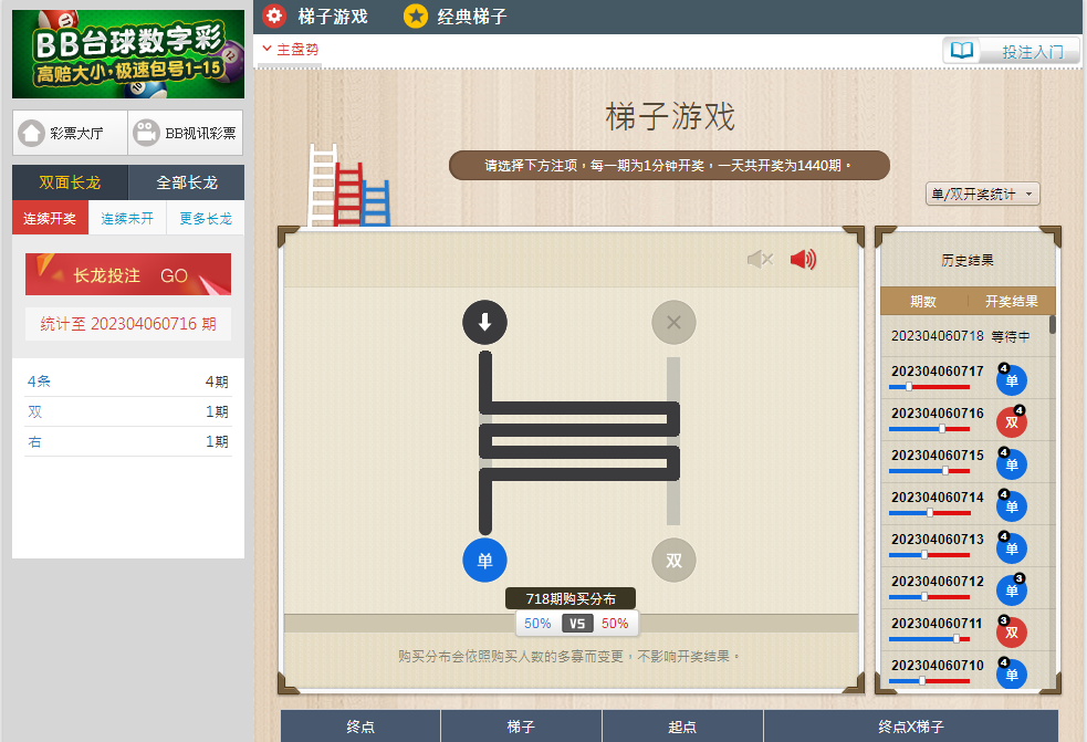 无脑揭秘梯子这游戏的规律走势特征和高胜率打法的秘诀
